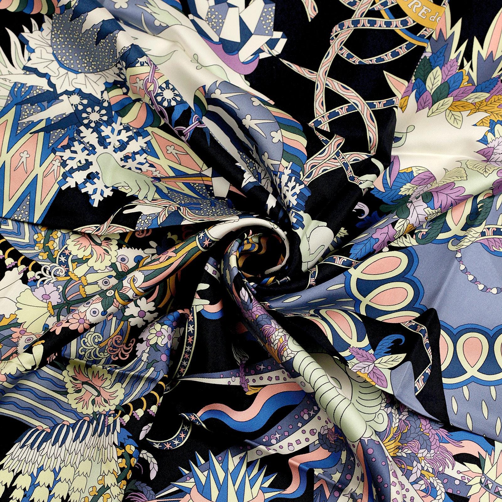 Hermes Scarf "Le Sacre des Saisons" by Pierre Marie 90cm Silk | Carre Foulard