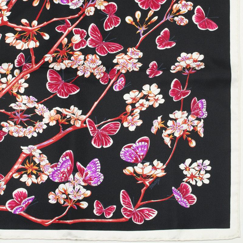 Hermes Scarf "Vol Amoureux des Azures" by Laurence Bourthoumieux 90cm Silk | Carre Foulard