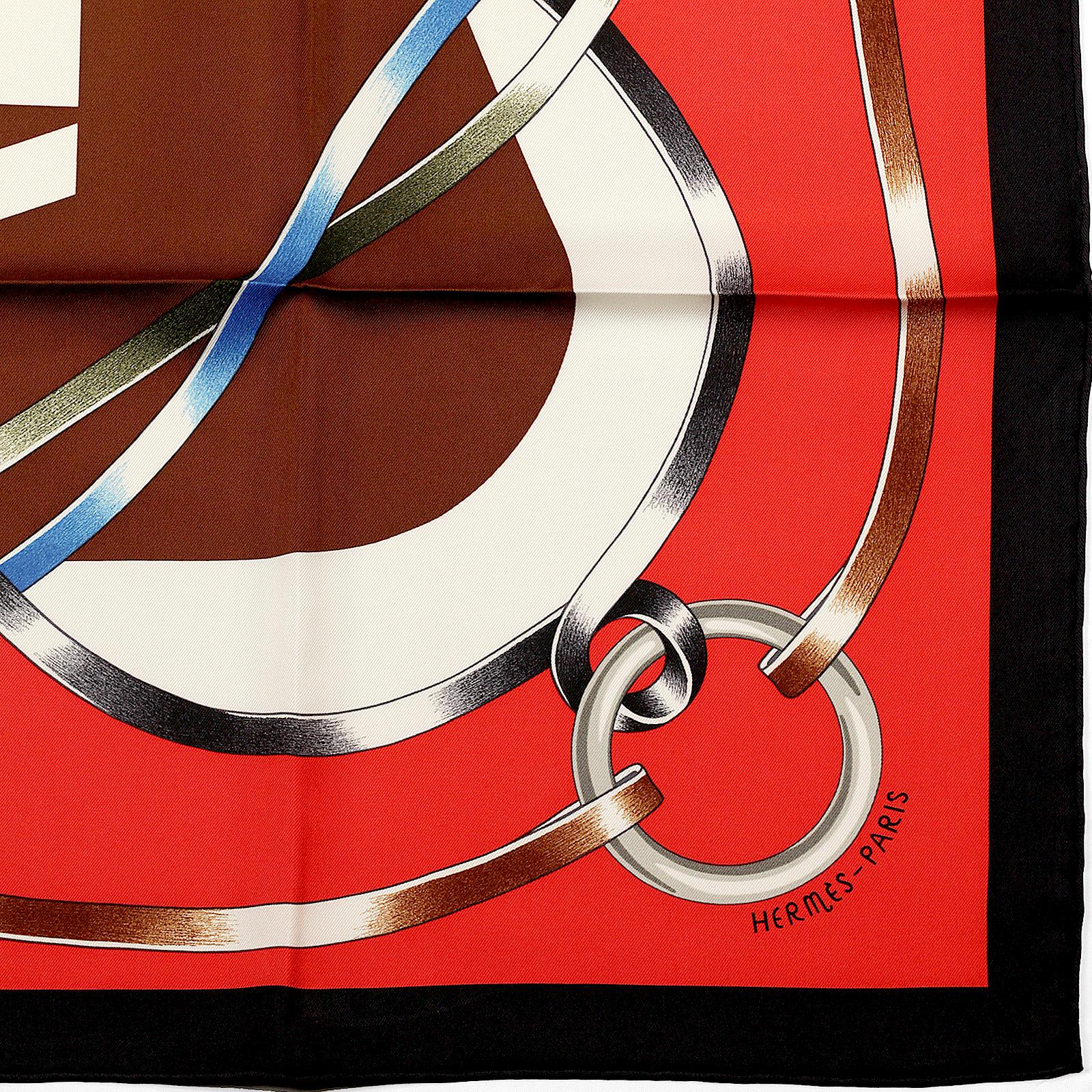 Hermes Scarf "Figure Artistique" by Florence Manlik 90cm Silk | Carre Foulard