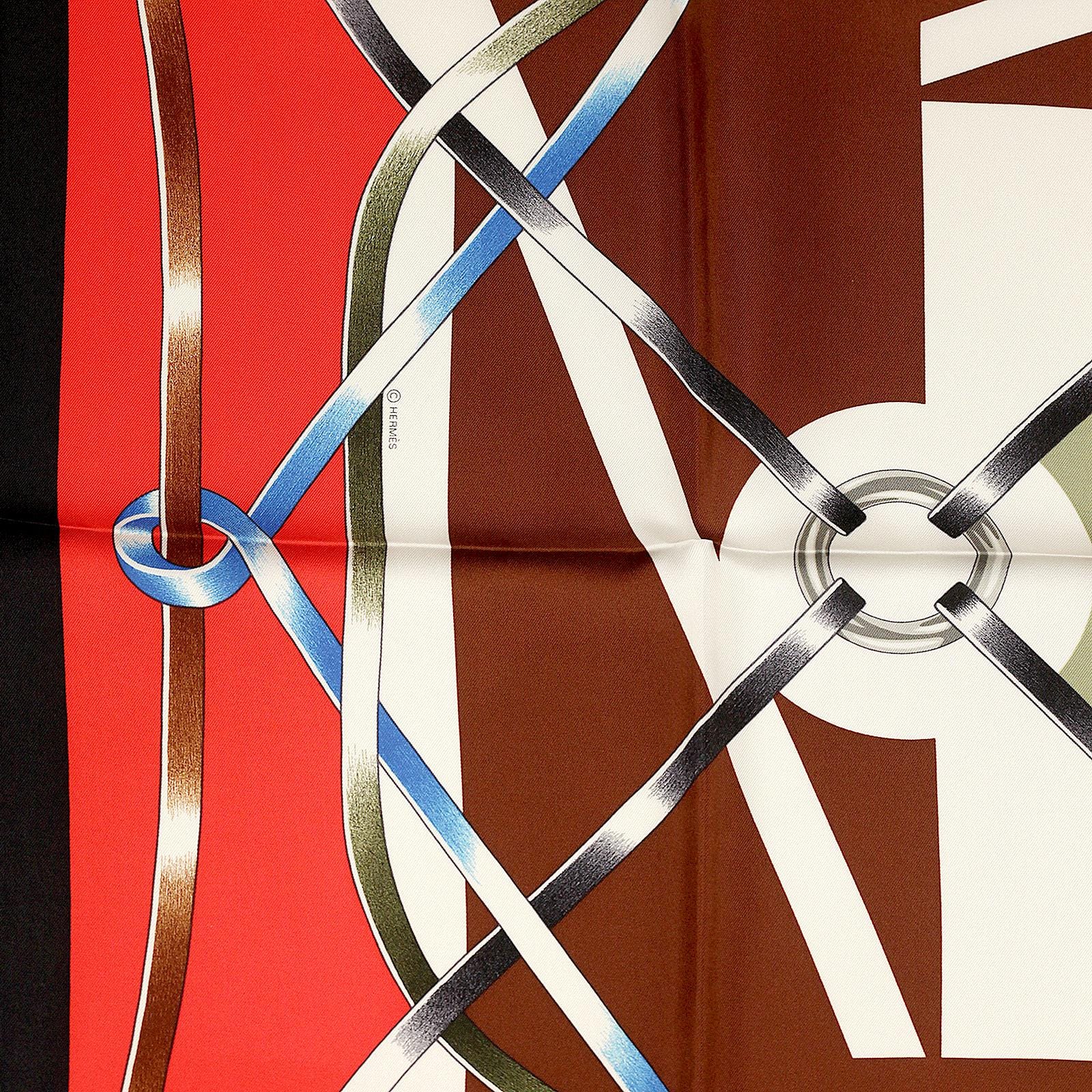 Hermes Scarf "Figure Artistique" by Florence Manlik 90cm Silk | Carre Foulard