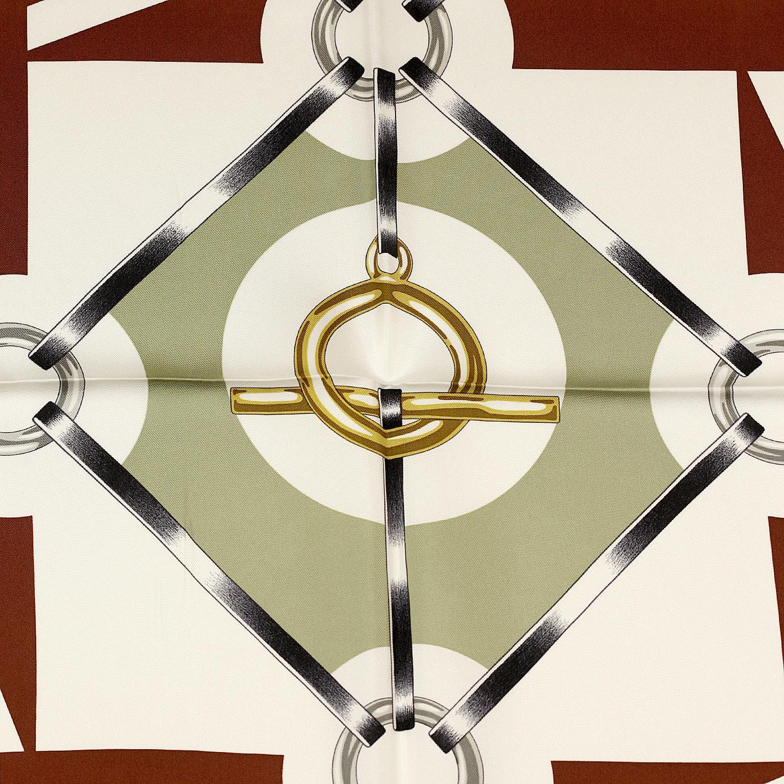 Hermes Scarf "Figure Artistique" by Florence Manlik 90cm Silk | Carre Foulard