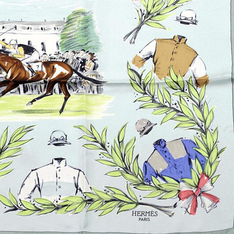 Hermes Scarf "Chantilly" by Maurice Tranchant 90cm Silk | Carre Foulard