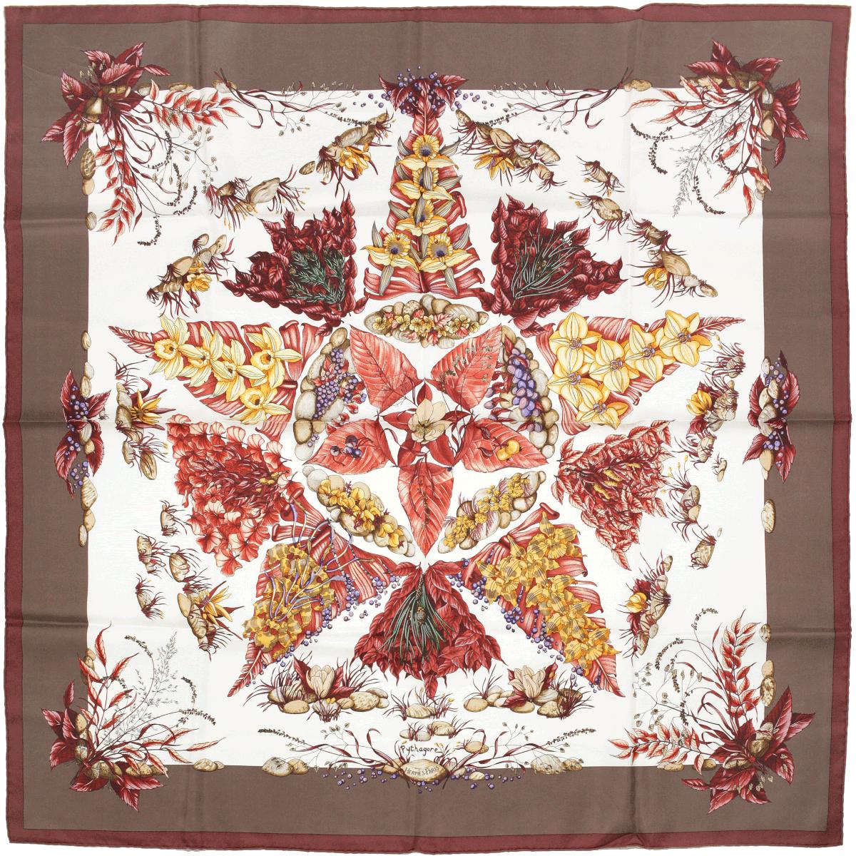 Hermes Scarf "Pythagore" by Zoe Pauwels 90cm Silk | Carre Foulard