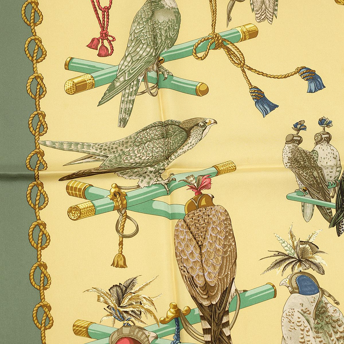 Hermes Scarf "Les Oiseaux du Roy" by Caty Latham 90cm Silk | Carre Foulard