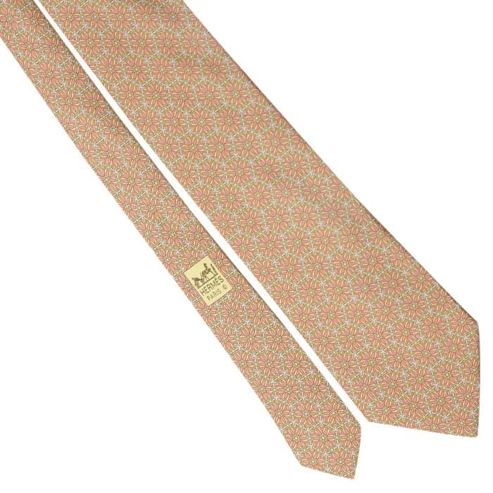 Hermes Men's Silk Tie Geometric Pattern 5126 | Necktie Cravate