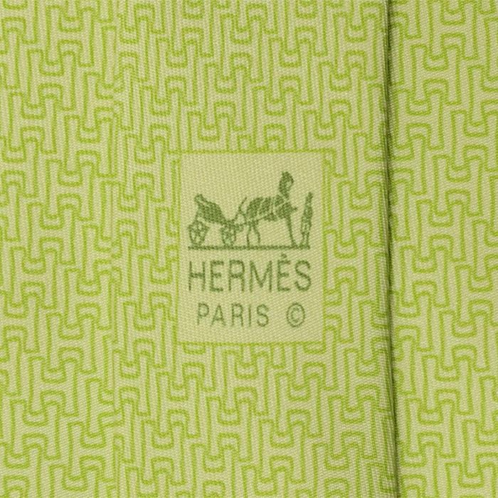 Hermes Men's Silk Tie Geometric Pattern 5291 | Necktie Cravate
