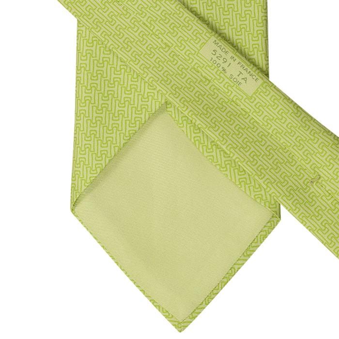 Hermes Men's Silk Tie Geometric Pattern 5291 | Necktie Cravate