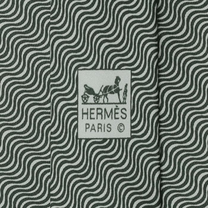 Hermes Men's Silk Tie Geometric Pattern 5308 | Necktie Cravate