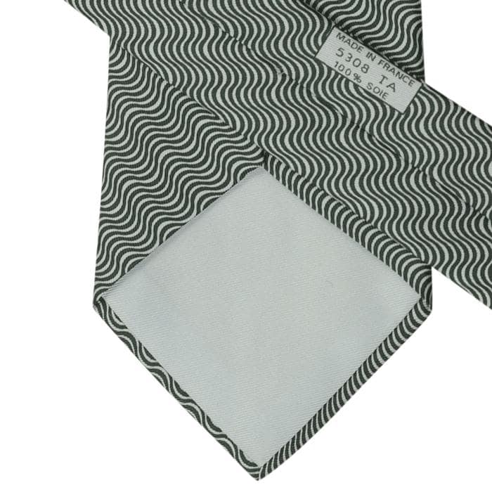 Hermes Men's Silk Tie Geometric Pattern 5308 | Necktie Cravate
