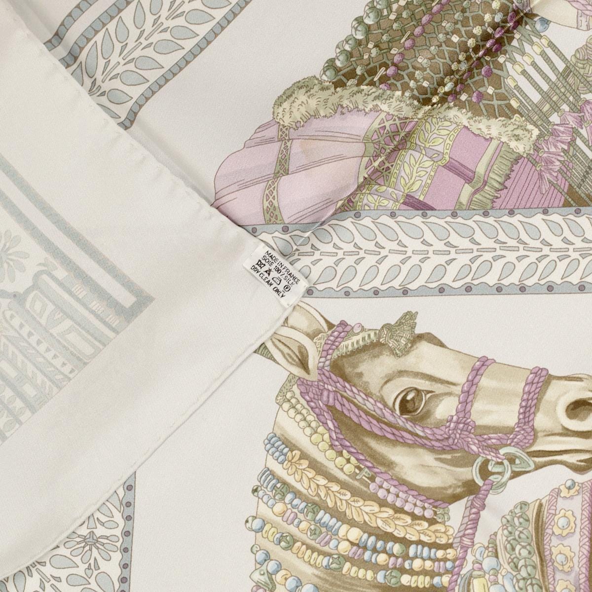 Hermes Scarf "Danse du Cheval Marwari" by Annie Faivre 90cm Silk | Carre Foulard