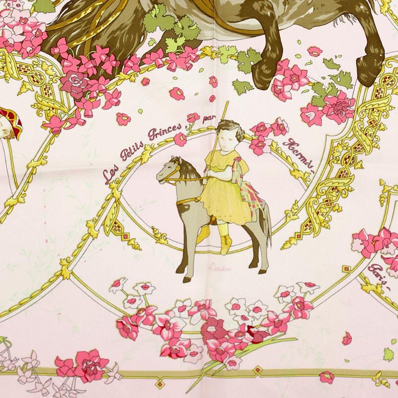 Hermes Scarf "Les Petits Princes" by Catherine Baschet 90cm Silk | Carre Foulard