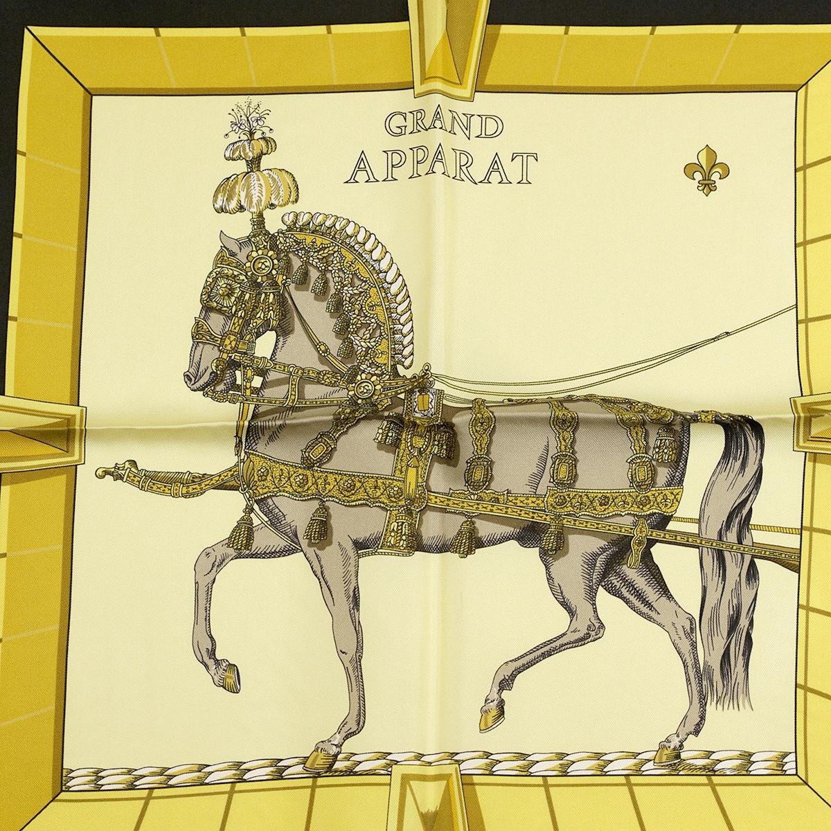 Hermes Scarf "Grand Apparat" by Jacques Eudel 90cm Silk | Carre Foulard