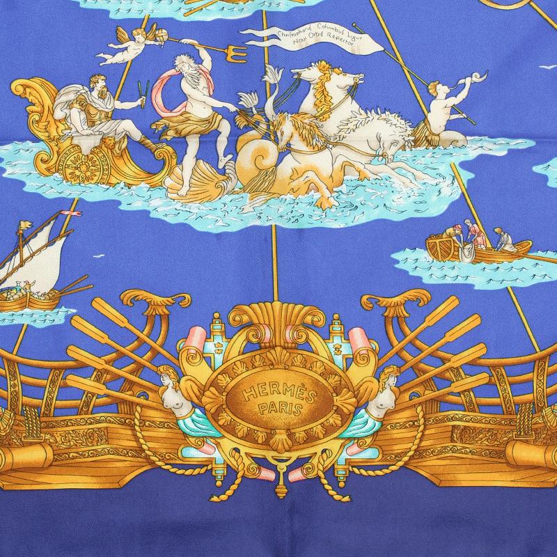 【HERMES 】カレ90 VOILES DE LUMIERE 　コロンブス Hermes Scarf 