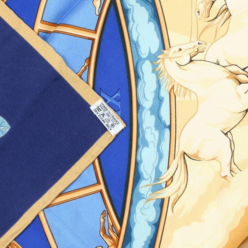 Hermes Scarf "Rythmes du Monde" by Laurence Bourthoumieux 90cm Silk | Carre Foulard