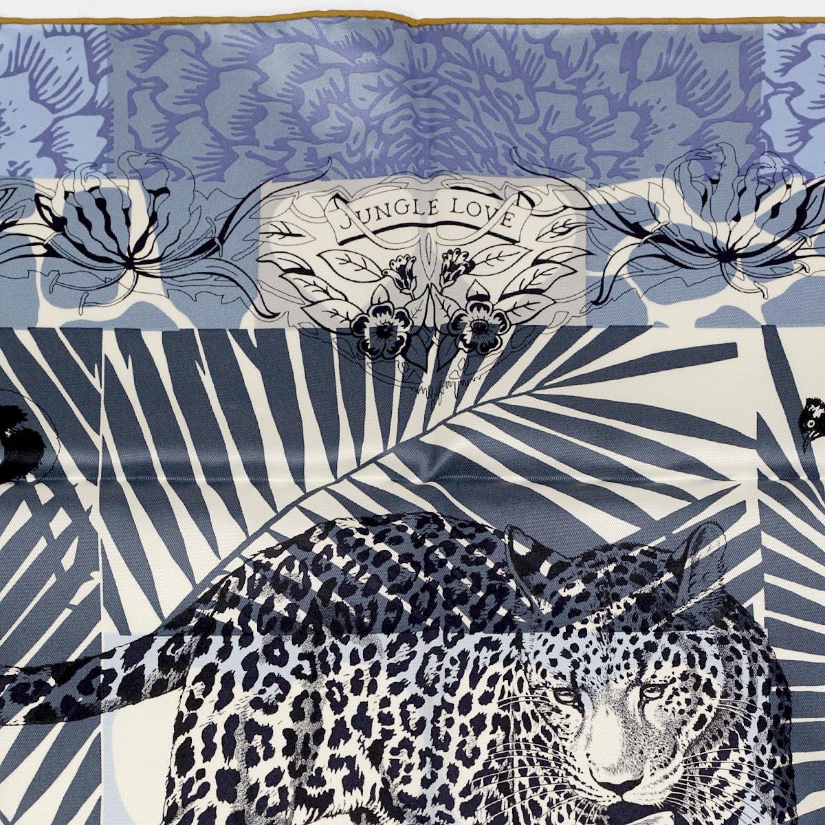 Hermes Scarf "Jungle Love au Tampon" by Robert Dallet and Giancarlo Pagni 70cm Silk | Foulard Carre