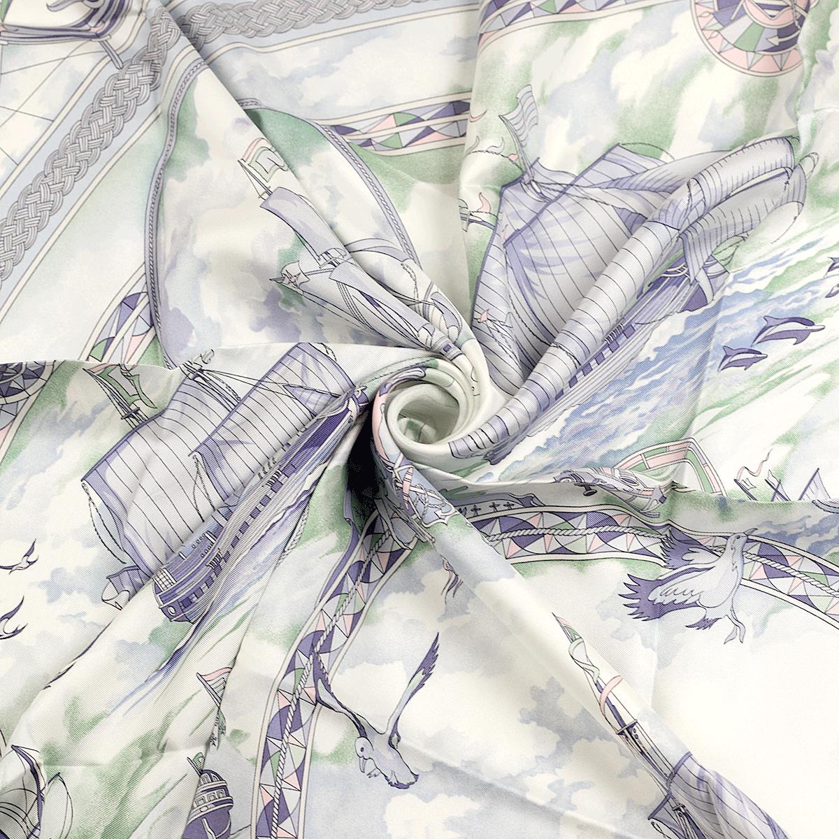 Hermes Scarf "Fregates Magnifiques" by Dominik Jarlegant 90cm Silk | Carre Foulard