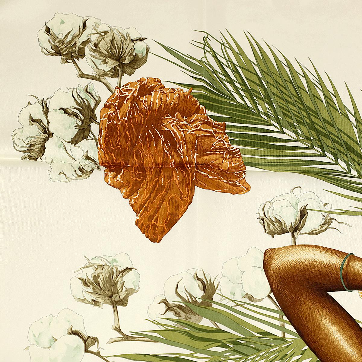 Hermes Scarf "Turbans des Reines" by Michelle Szabo 90cm Silk | Carre Foulard
