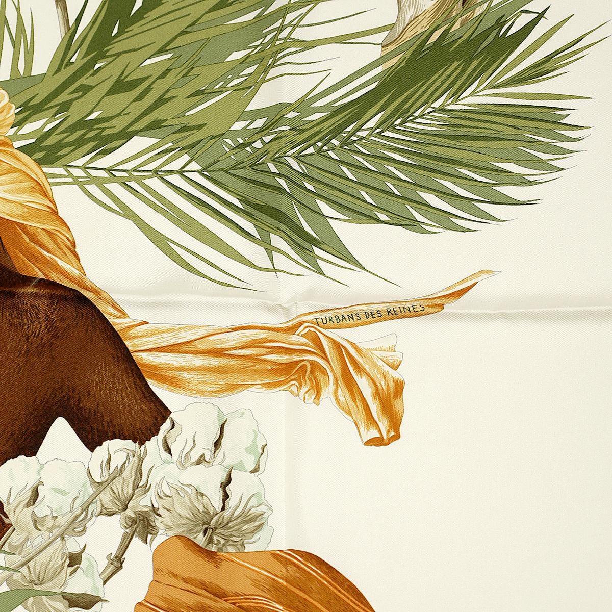 Hermes Scarf "Turbans des Reines" by Michelle Szabo 90cm Silk | Carre Foulard
