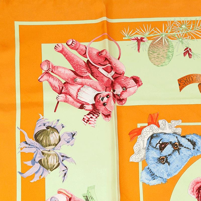 Hermes Scarf "Confidents des Coeurs" by Loic Dubigeon 90cm Silk | Carre Foulard