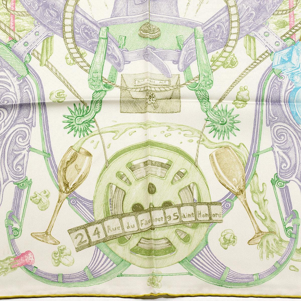 Hermes Scarf "Horsawards" by Elias Kafouros 90cm Silk | Carre Foulard