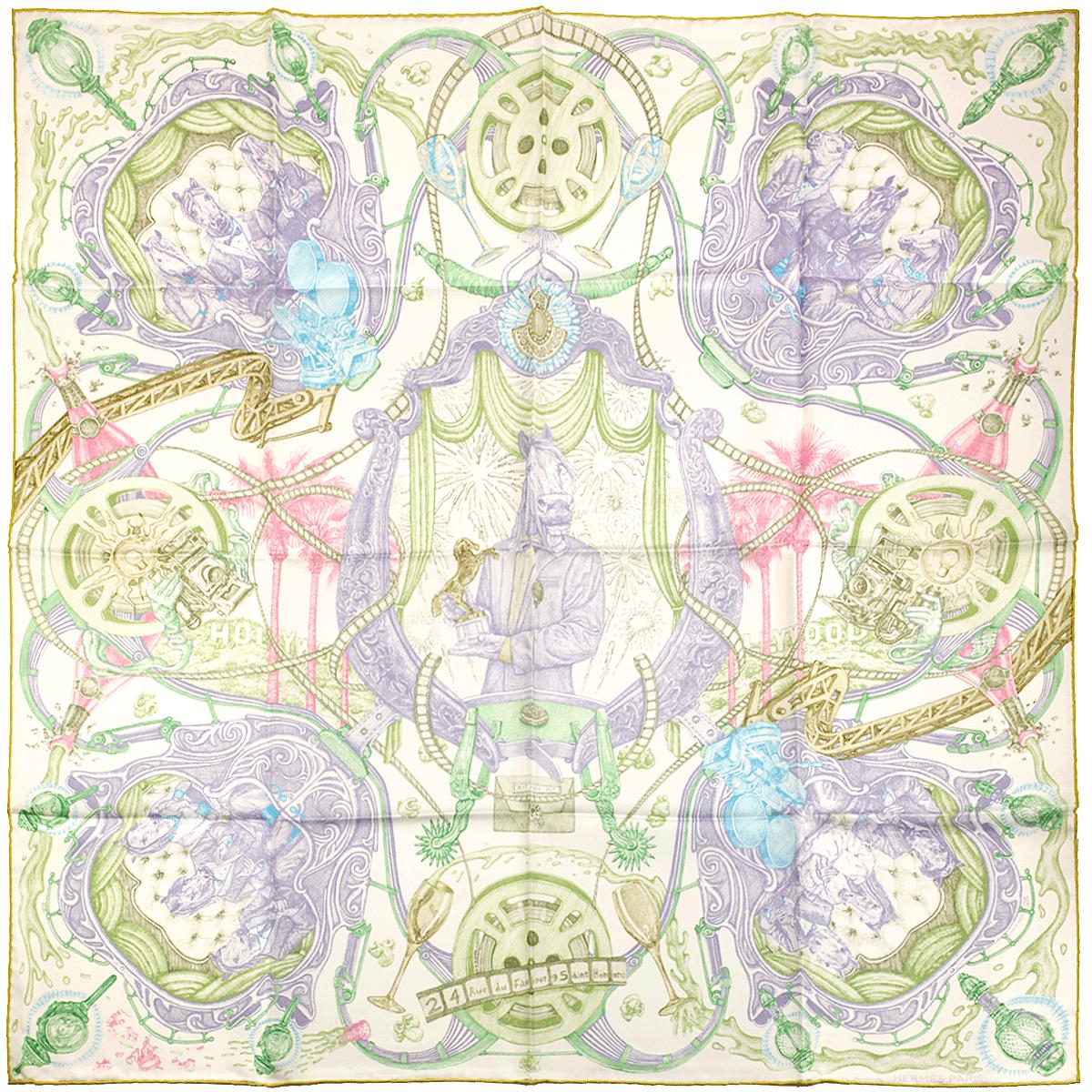 Hermes Scarf "Horsawards" by Elias Kafouros 90cm Silk | Carre Foulard