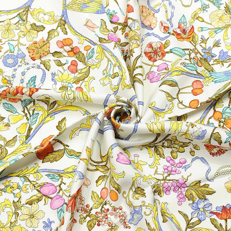 Hermes Scarf "Pierres d'Orient et d'Occident" by Zoe Pauwels 90cm Silk | Carre Foulard