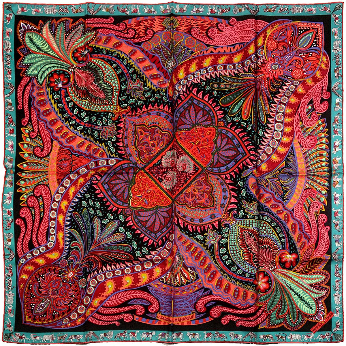 エルメス ツイリー LE JARDIN DE LA MAHARANI マハラニ Hermes Scarf 