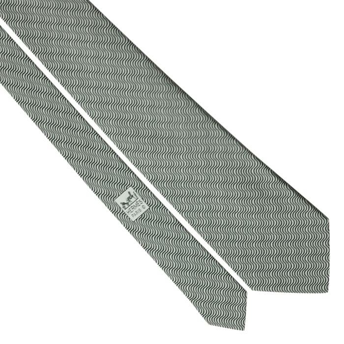 Hermes Men's Silk Tie Geometric Pattern 5308 | Necktie Cravate