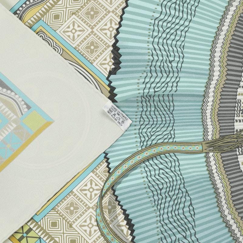 Hermes Scarf "Cent Plis des Miao" by Aline Honore 90cm Silk | Carre Foulard