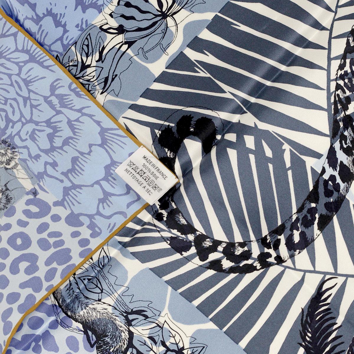 Hermes Scarf "Jungle Love au Tampon" by Robert Dallet and Giancarlo Pagni 70cm Silk | Foulard Carre