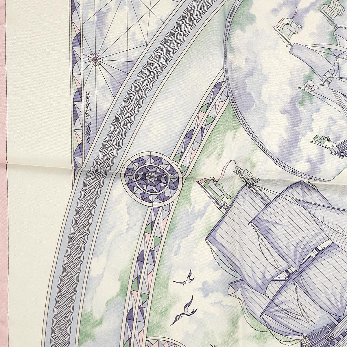 Hermes Scarf "Fregates Magnifiques" by Dominik Jarlegant 90cm Silk | Carre Foulard