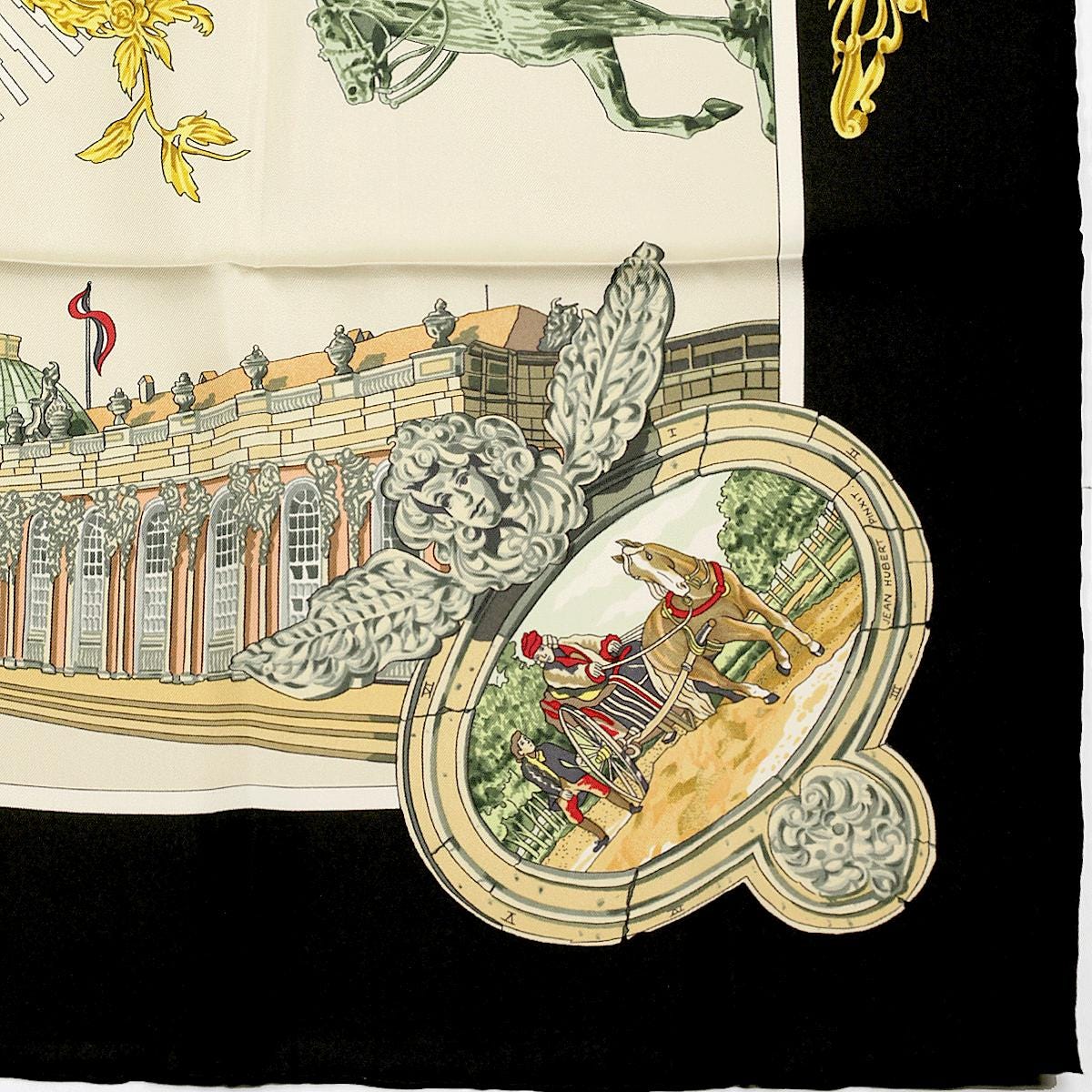 Hermes Scarf "Sanssoucy" by Loic Dubigeon 90cm Silk | Carre