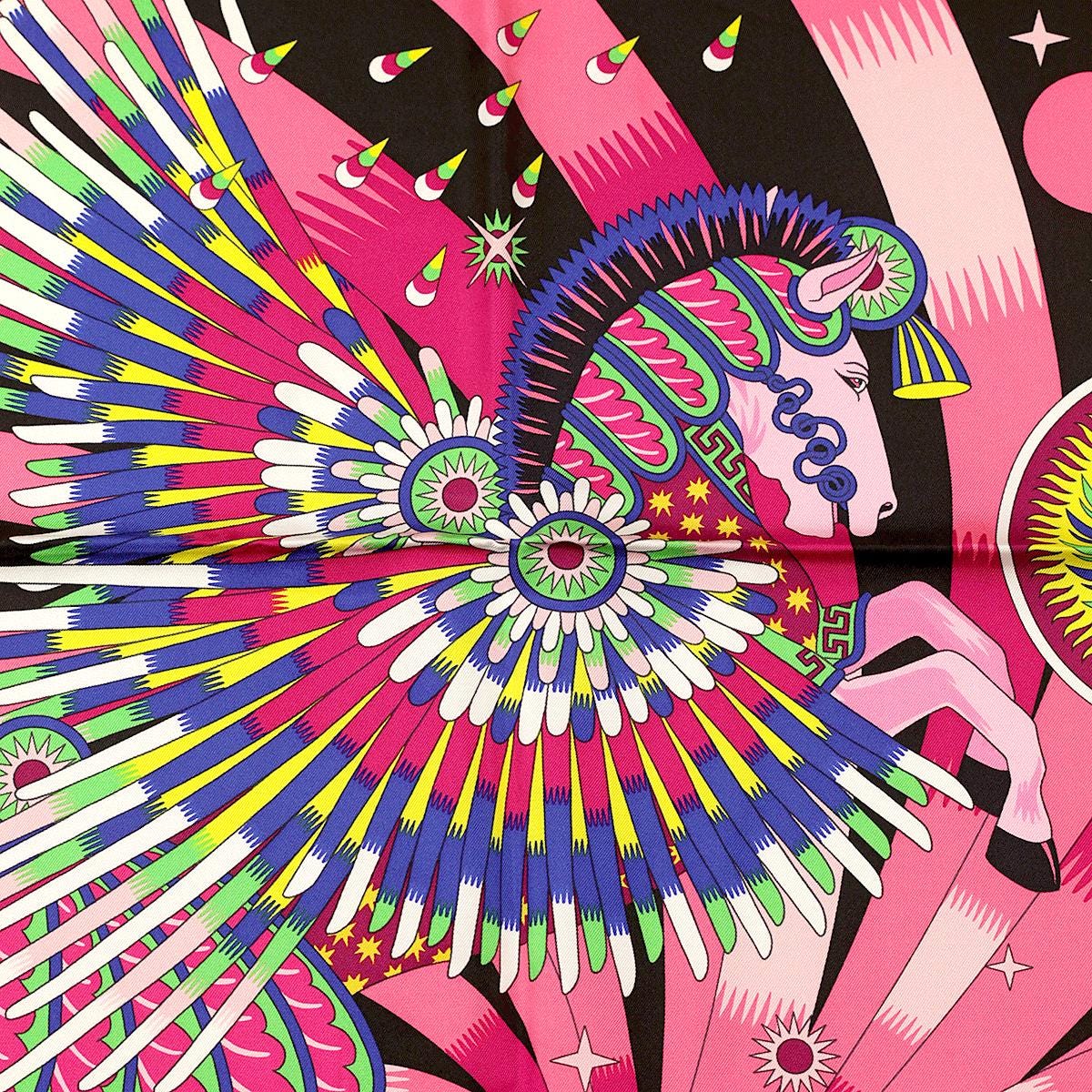 Hermes Scarf "La Source de Pegase" by Pierre Marie 90cm Silk | Carre Foulard