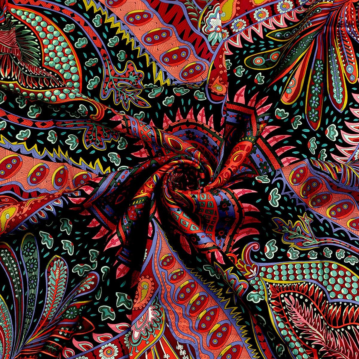 Hermes Scarf "Le Jardin de la Maharani" by Annie Faivre 90cm Silk | Carre Foulard