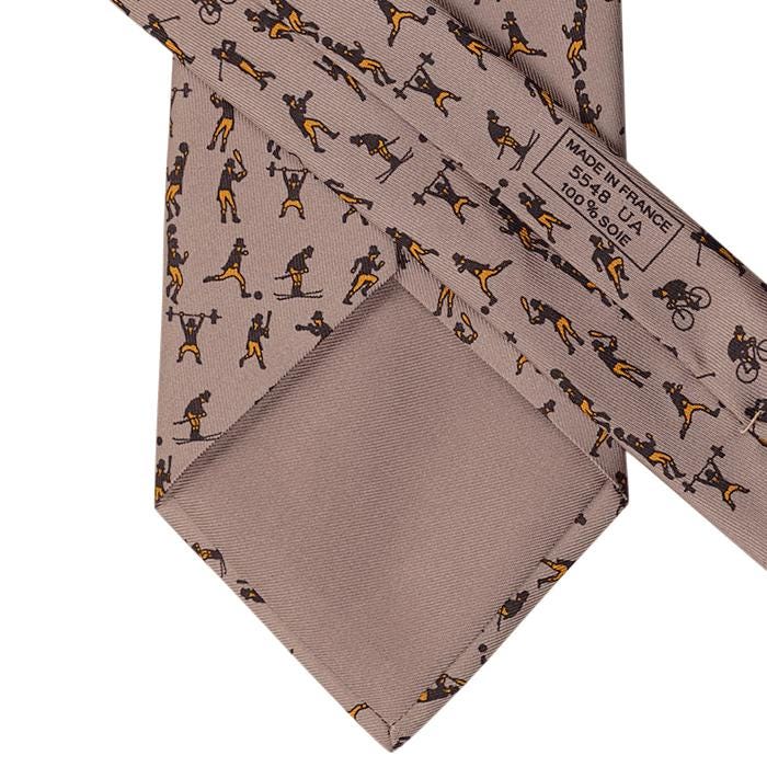 Hermes Men's Silk Tie Sportsmen Pattern 5548 | Necktie Cravate