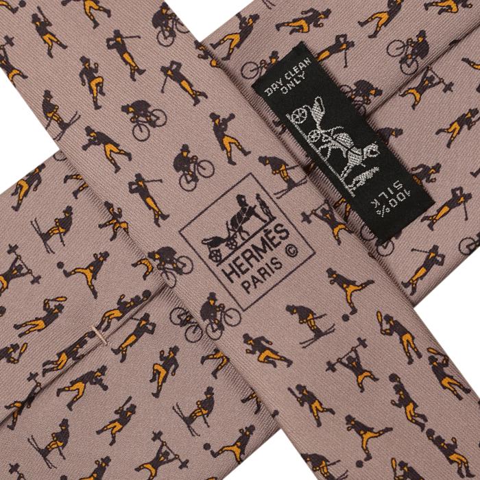 Hermes Men's Silk Tie Sportsmen Pattern 5548 | Necktie Cravate