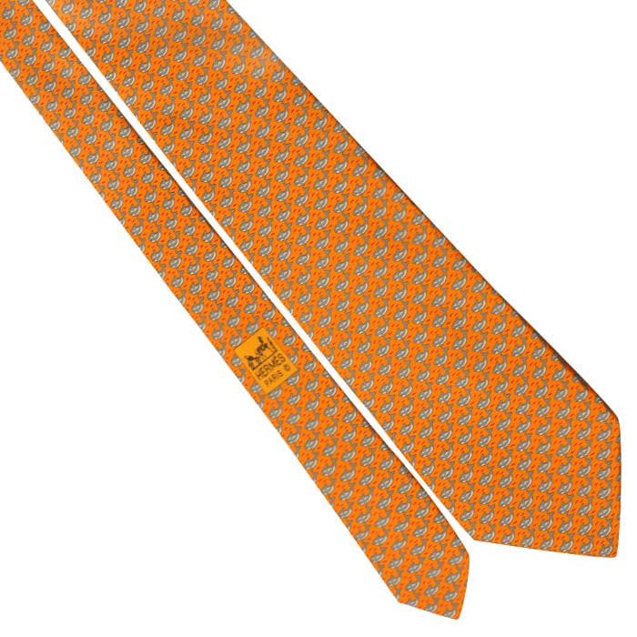 Hermes Men's Silk Tie Whimsical Whales Pattern 5631 | Necktie Cravate