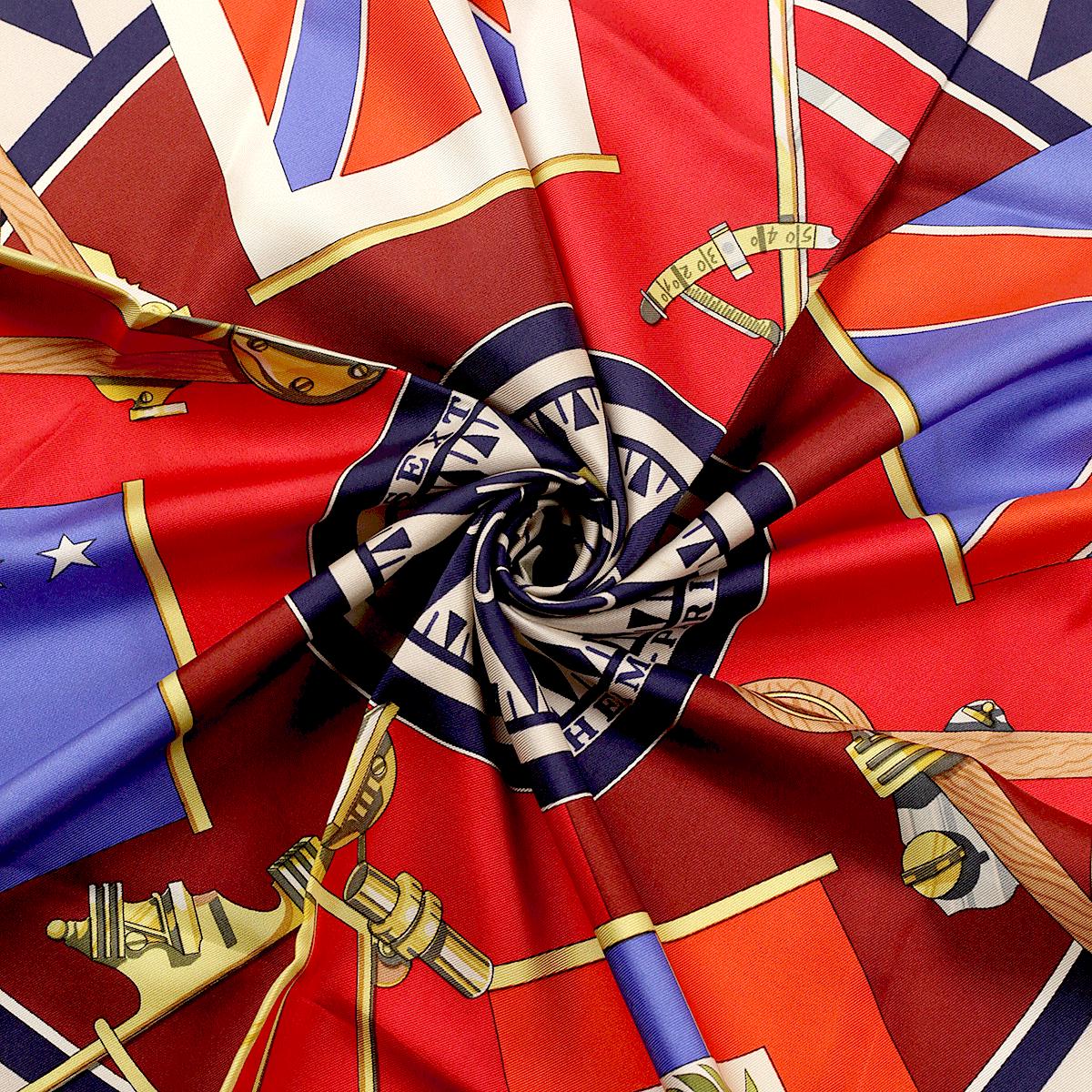 Hermes Scarf "Sextants" by Loic Dubigeon 90cm Silk | Carre Foulard