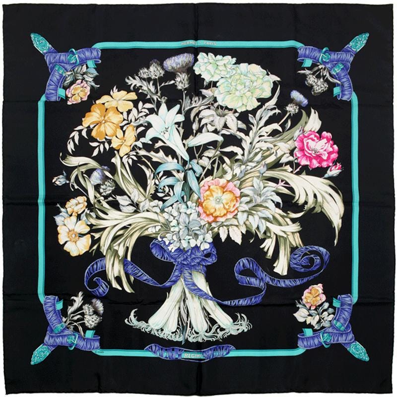 Hermes Scarf "Regina" by Leila Menchari 90cm Silk | Carre Foulard