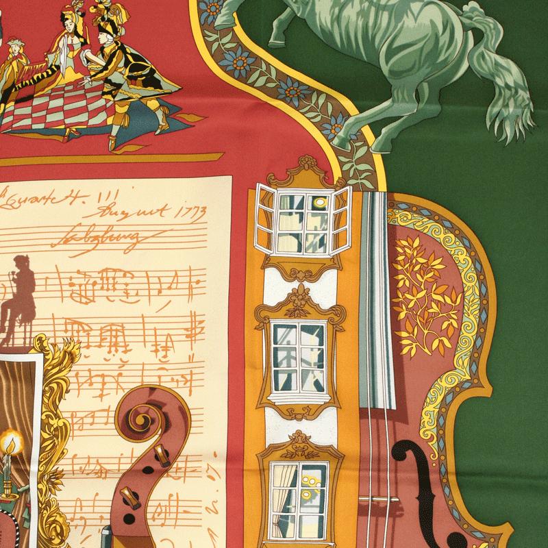 Hermes Scarf "Salzburg" by Loic Dubigeon 90cm Silk | Carre Foulard