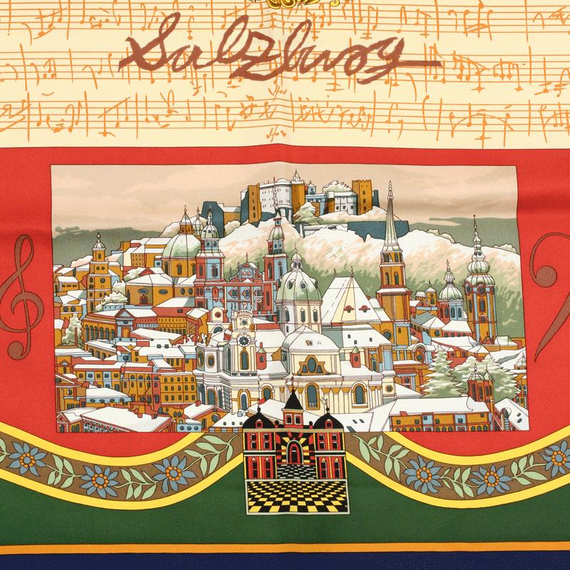 Hermes Scarf "Salzburg" by Loic Dubigeon 90cm Silk | Carre Foulard