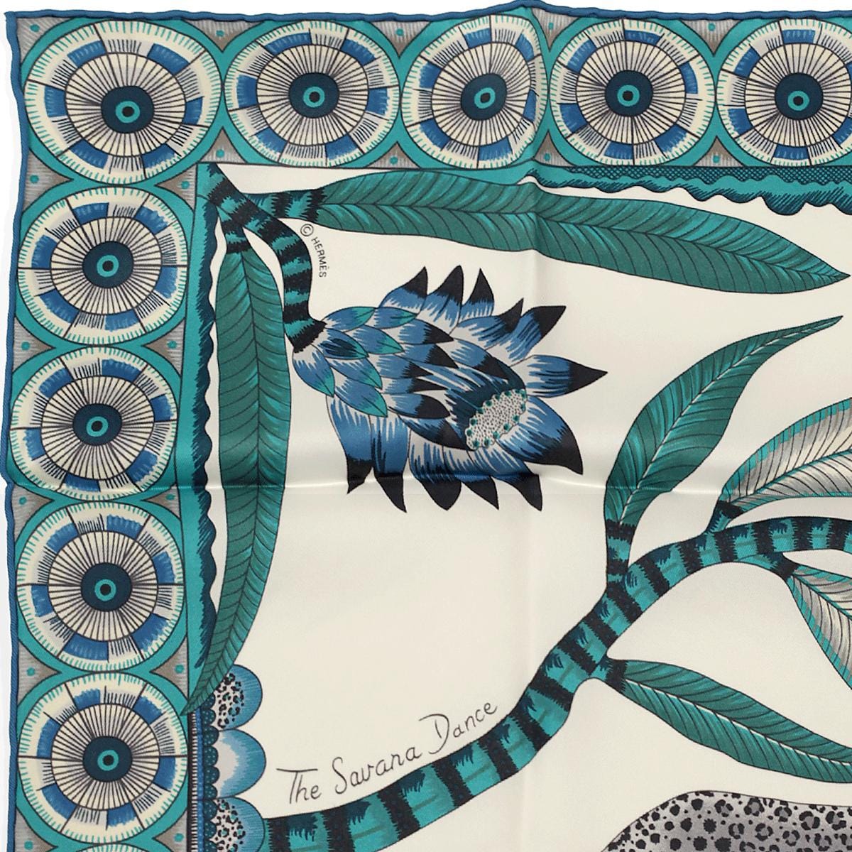 Hermes Scarf "Savana Dance" by Ardmore Artists 70cm Silk | Foulard Carre