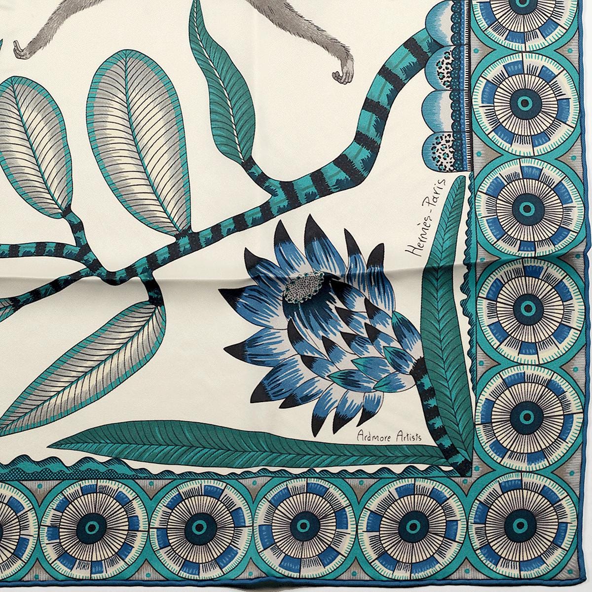 Hermes Scarf "Savana Dance" by Ardmore Artists 70cm Silk | Foulard Carre
