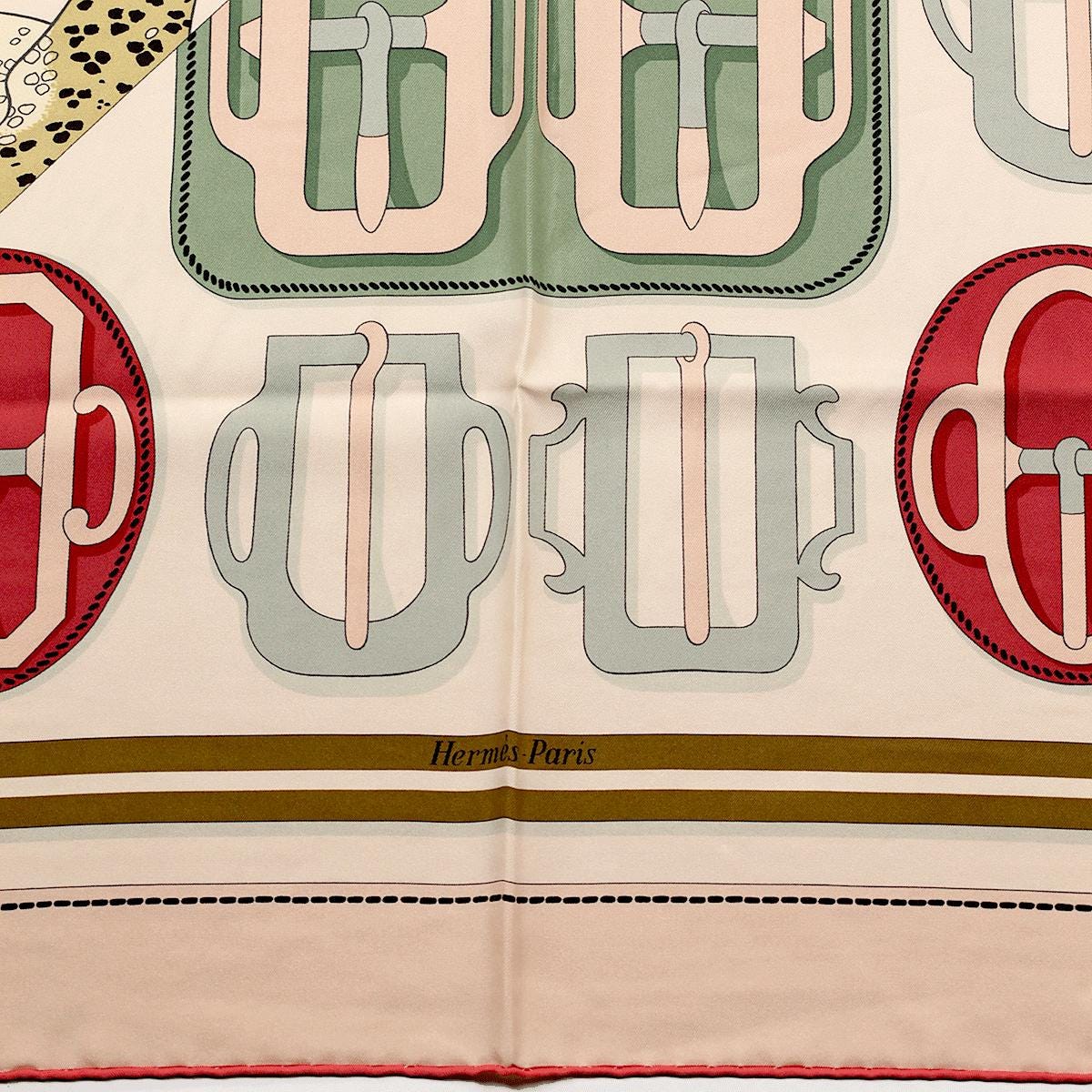 Hermes Scarf "Les Leopards Modernes" by Christiane Vauzelles and Françoise De La Perriere 90cm Silk Wash Scarf | Carre Foulard