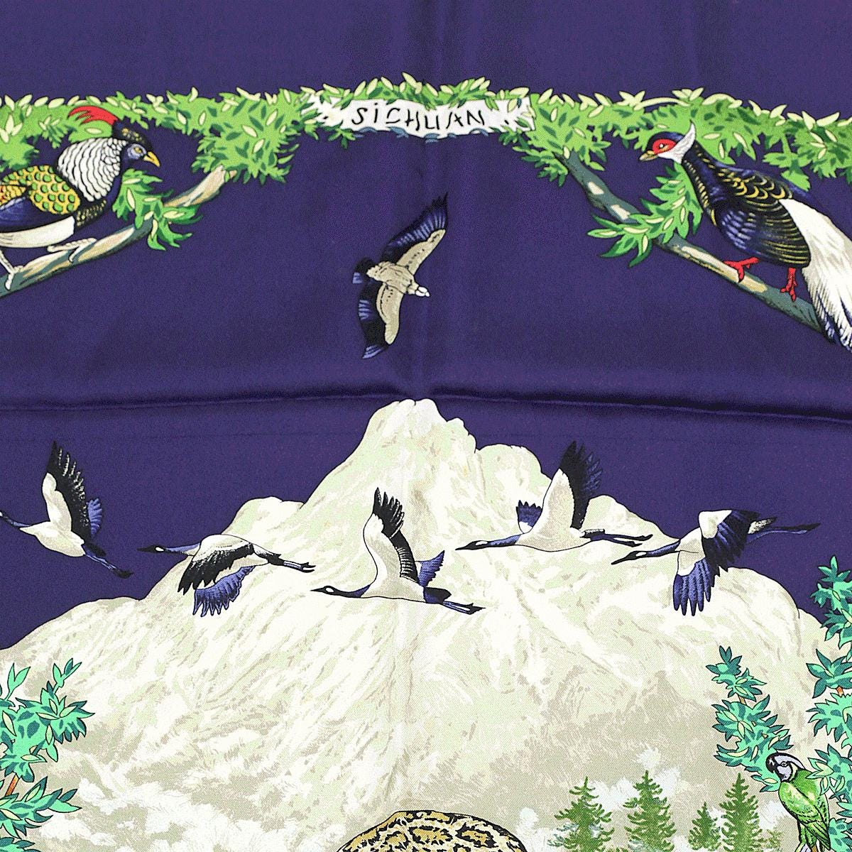 Hermes Scarf "Sichuan" by Robert Dallet 90cm Silk | Carre Foulard