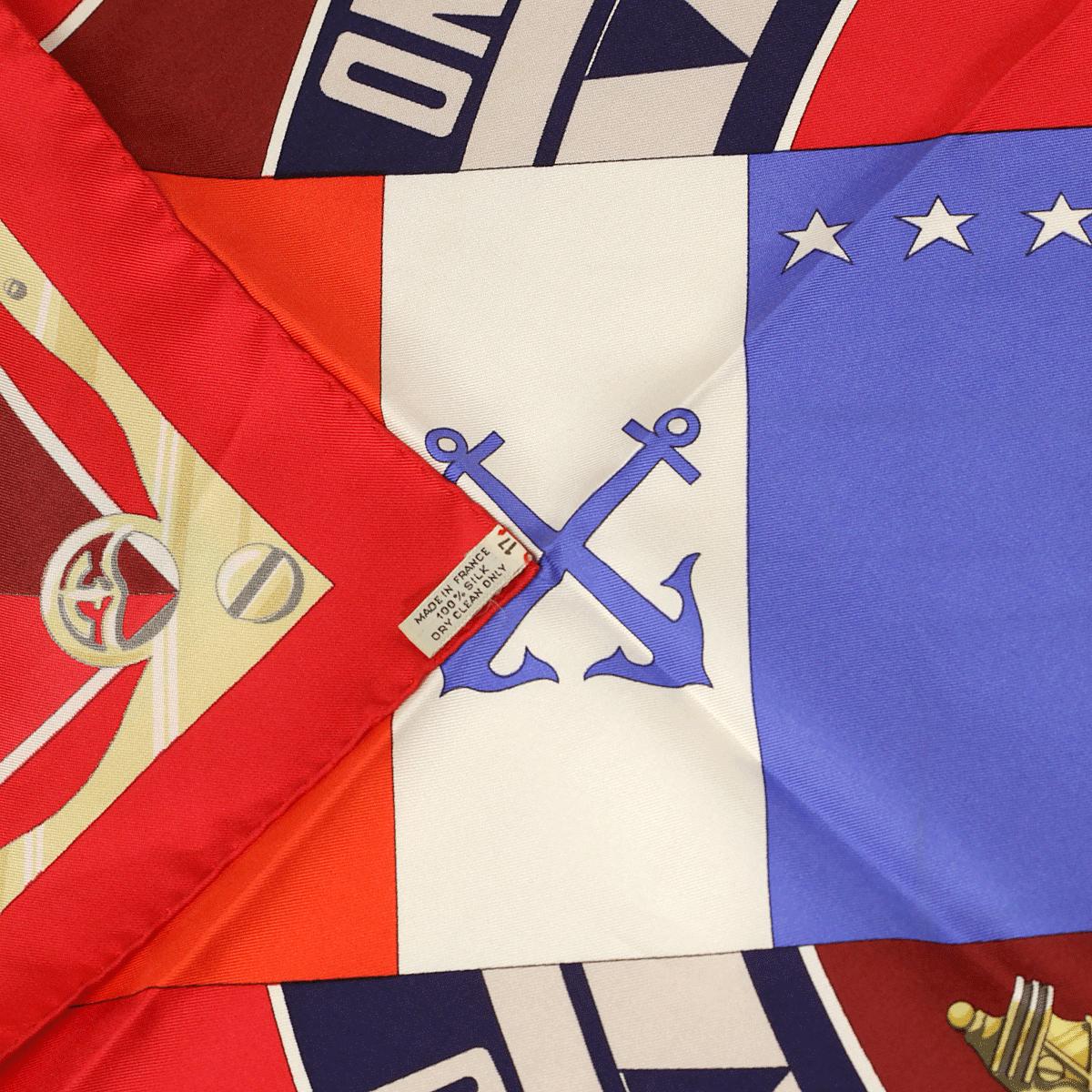 Hermes Scarf "Sextants" by Loic Dubigeon 90cm Silk | Carre Foulard