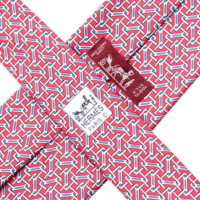 Hermes Men's Silk Tie Geometric Pattern 5050 | Necktie Cravate