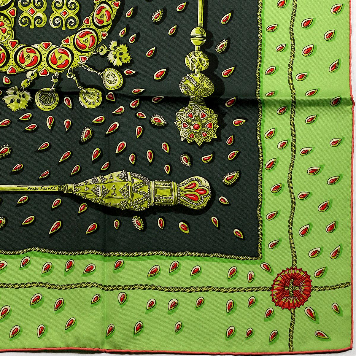 Hermes Scarf "Tresors Retrouves" by Annie Faivre 90cm Silk | Carre Foulard