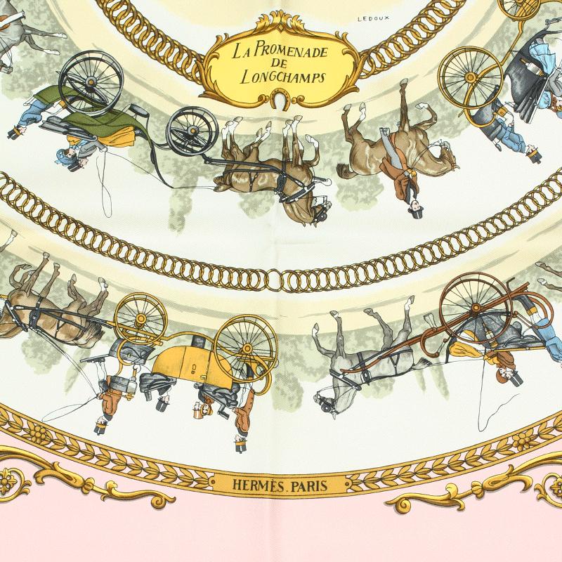 Hermes Scarf "Promenade de Longchamps" by Philippe Ledoux 90cm Silk | Carre Foulard