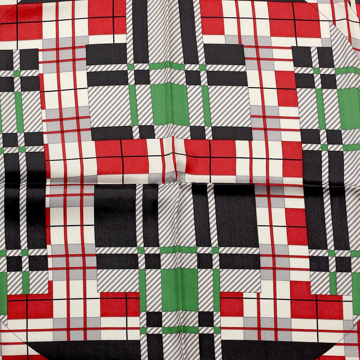 Hermes Scarf "Ex-Libris a Carreaux" by Anamorphee 140cm Silk | Carre Foulard